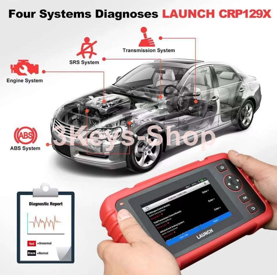 LAUNCH Scan Tool CRP129X OBD2 Scanner Automotive Code Reader Android Based Diagnostic Tool for Engin