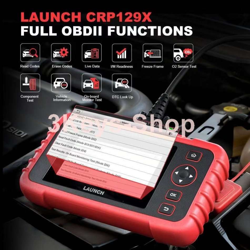 LAUNCH Scan Tool CRP129X OBD2 Scanner Automotive Code Reader Android Based Diagnostic Tool for Engin