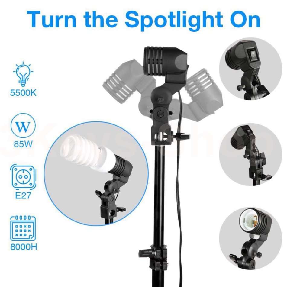 Softbox Lighting Kit Studio Lighting Kit Background Support System for Photography Video