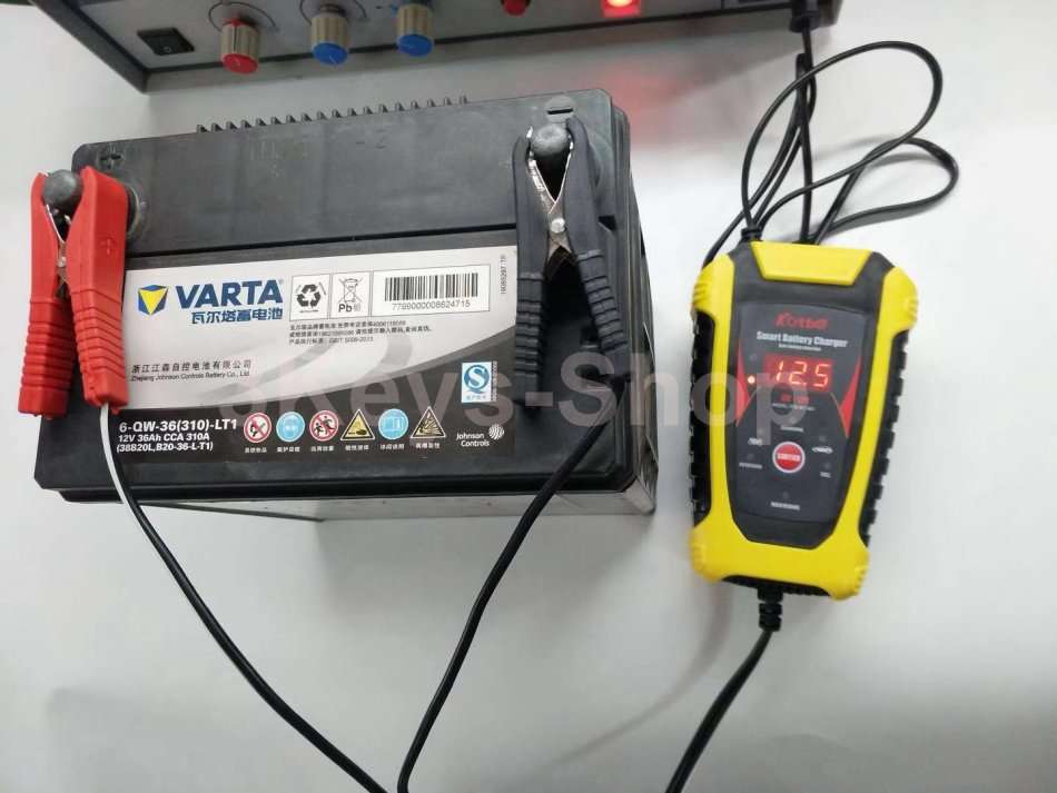 KATBO 6 Amp Battery Charger 6V 12V Lead Acid Battery Float Charger Maintainer With LCD Display For M
