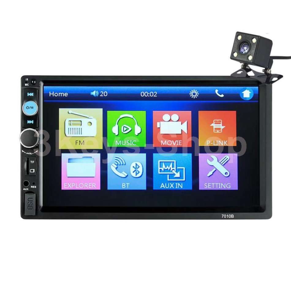 General Car Models 7'' inch LCD Touch Screen Car Radio Player Bluetooth Car Audio+ Rear