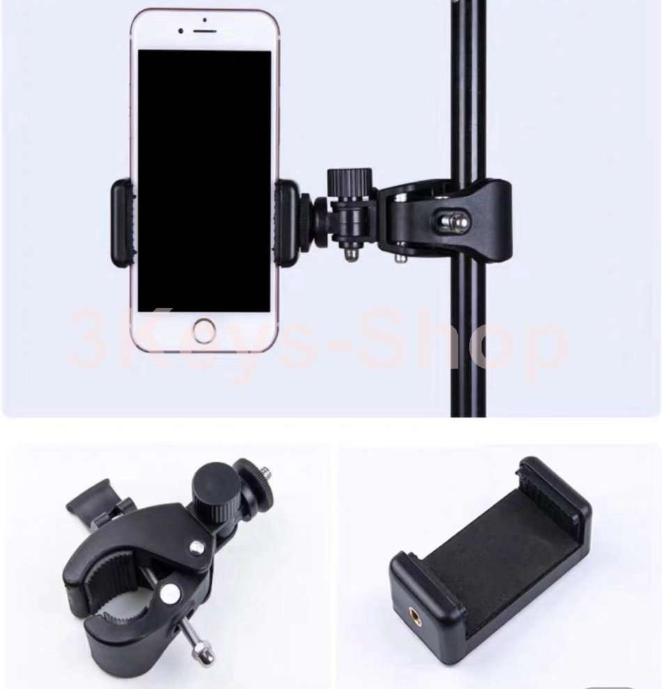 Selfie Ring Light with Tripod Stand & Cell Phone Holder for Live Stream/Makeup , Mini Led Camera Rin
