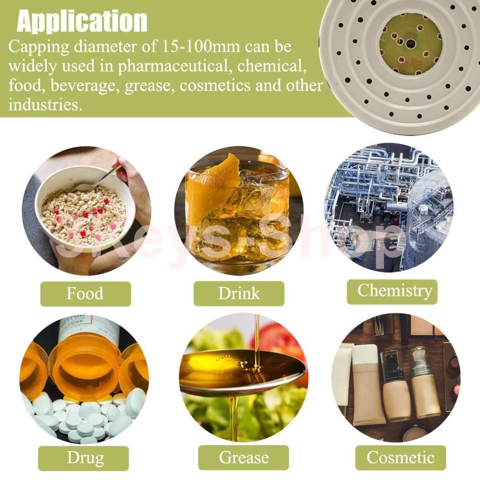 Manual Induction Bottle Cap Sealer 15-100mm Handheld Jar Heat Sealing Machine for Plastic Glass Bot