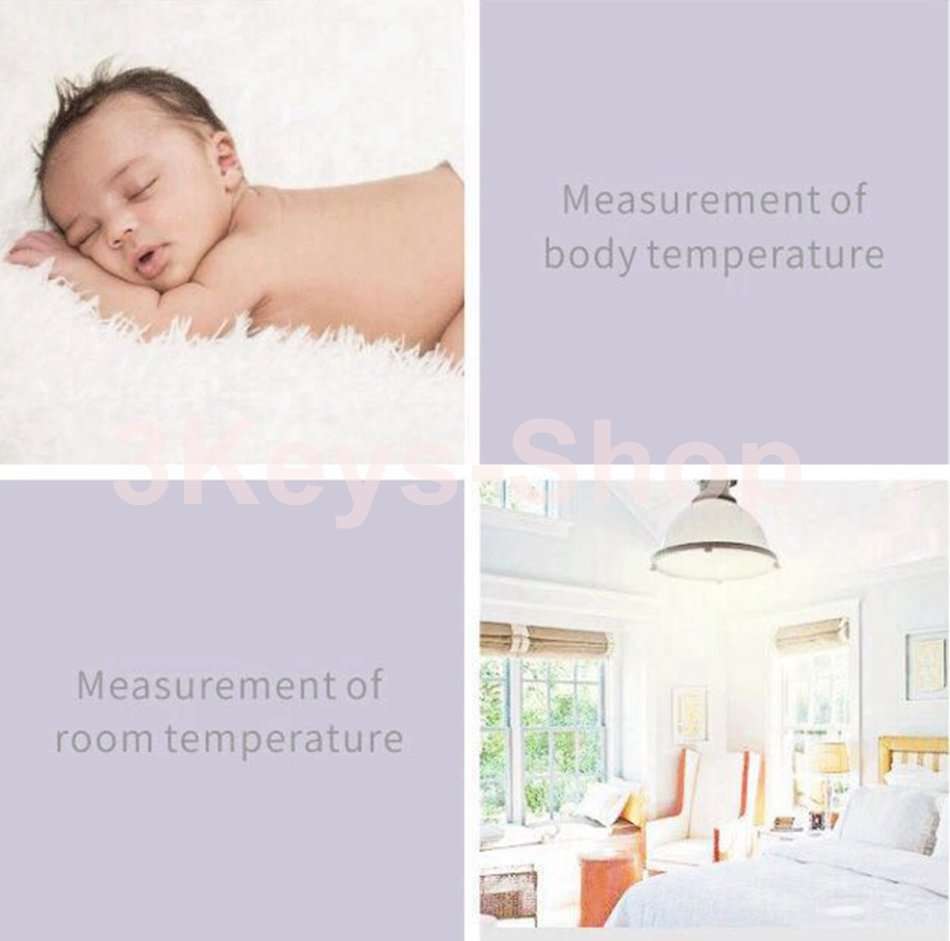 Multi Purpose Digital Infrared Thermometer, with 3 Colors Backlight LCD Display, Non-Contact Forehe