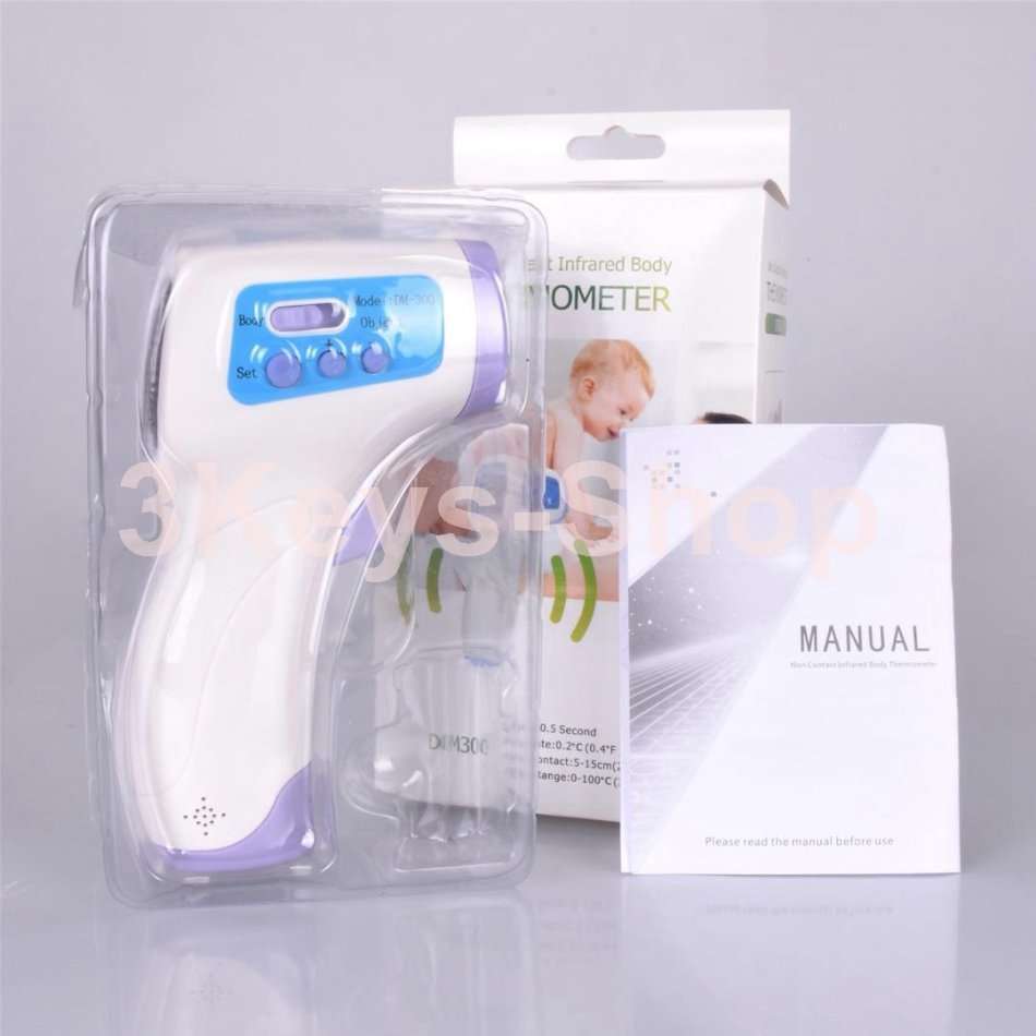 Forehead Thermometer Gun, Non-Contact Temperature Measurement Device, Infrared Digital Termomete for
