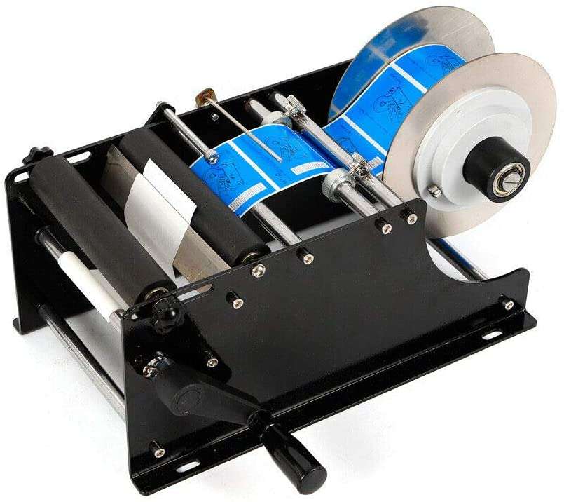 Manual Labeling Machine, Round Bottle Sticker Label Machine Labeler 30Times/Minute