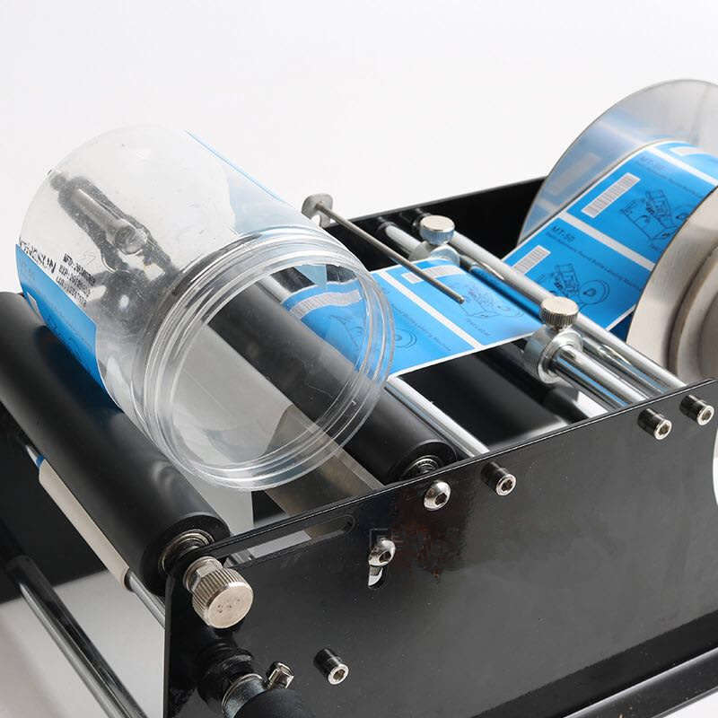 Manual Labeling Machine, Round Bottle Sticker Label Machine Labeler 30Times/Minute