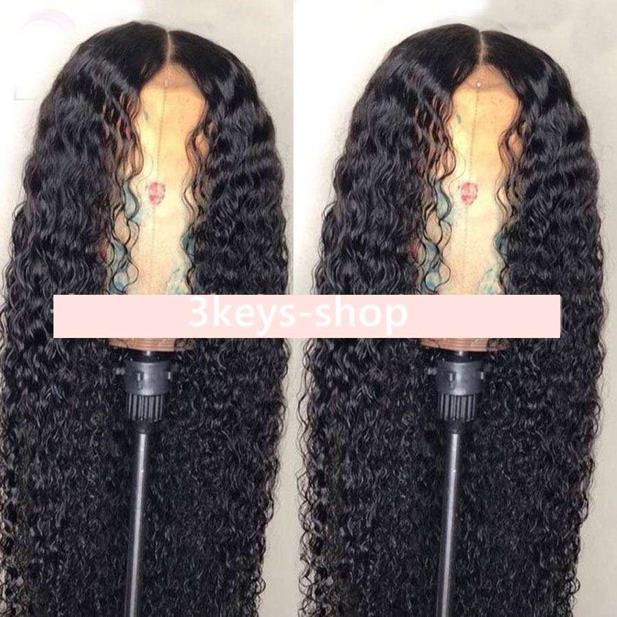 Hair Water Wave Lace Front Wigs  Baby Hair 150% Density Brazilian Wet and Wavy Wigs Hair Lace Front