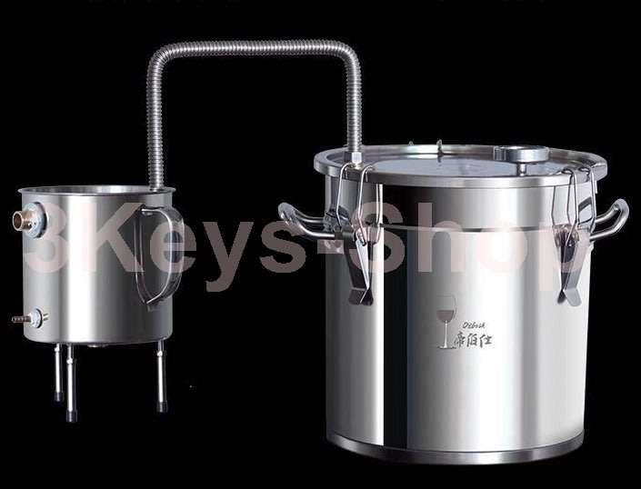 33 Litres Alcohol  Ethanol Still Spirits Stainless Steel Boiler Water Home Distiller Wine Making Ki