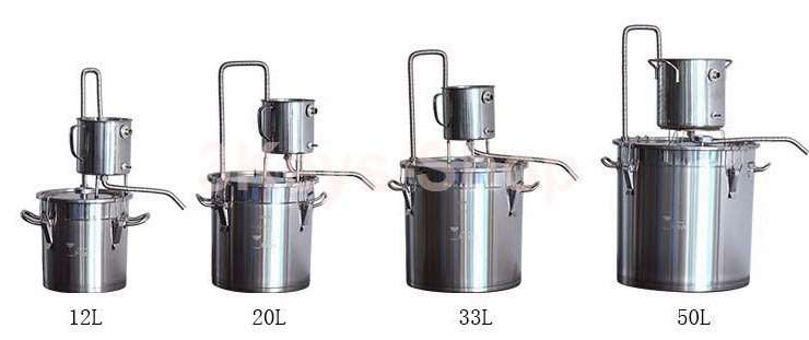 33 Litres Alcohol  Ethanol Still Spirits Stainless Steel Boiler Water Home Distiller Wine Making Ki