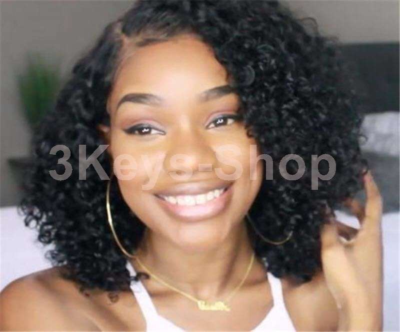 high quality synthetic hair curly wigs brazilian curly wave Lace Front wigs  hair curly bob wigs for