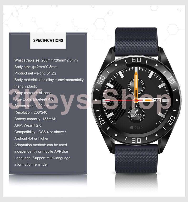 Smart Watch Fitness Tracker Gt105 Smart Watch Men Ip67 Waterproof 1.2 Inch Screen Heart Rate Smart W