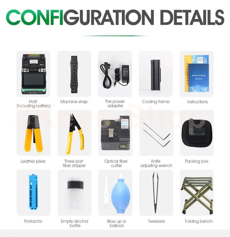 Fiber Fusion Splicer Automatic Focus A-81S FTTH Fiber Precision Optical Fusion Splicer Kit