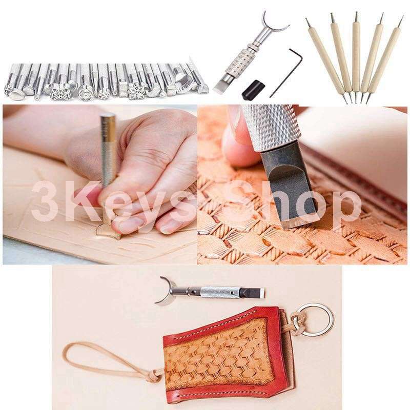 Leather hand tools 183 leather DIY kit, embossed/rivet leather tool kit