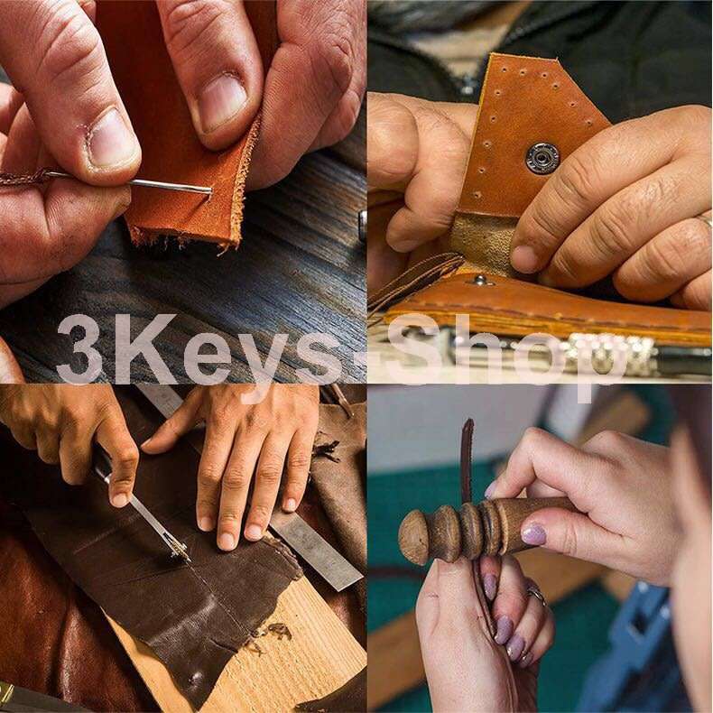 Leather hand tools 183 leather DIY kit, embossed/rivet leather tool kit