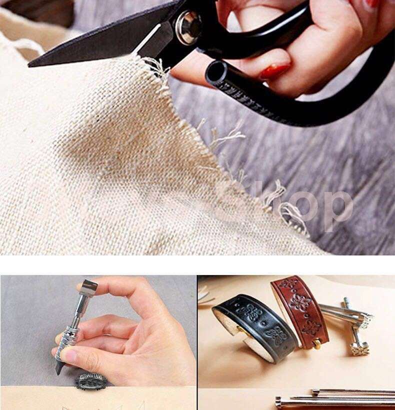 Leather hand tools 183 leather DIY kit, embossed/rivet leather tool kit