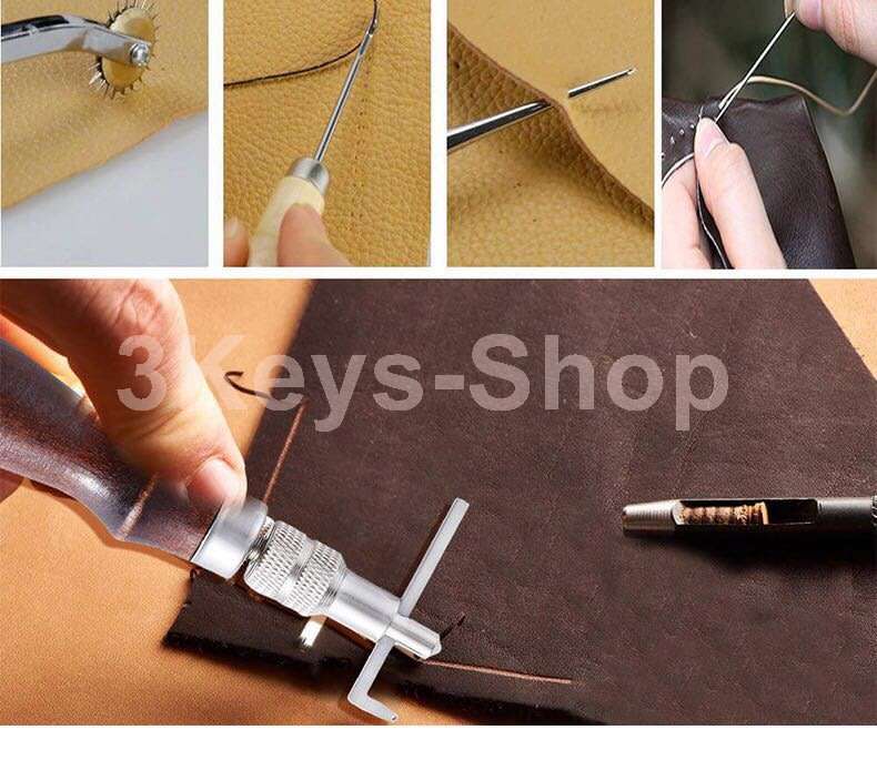 Leather hand tools 183 leather DIY kit, embossed/rivet leather tool kit