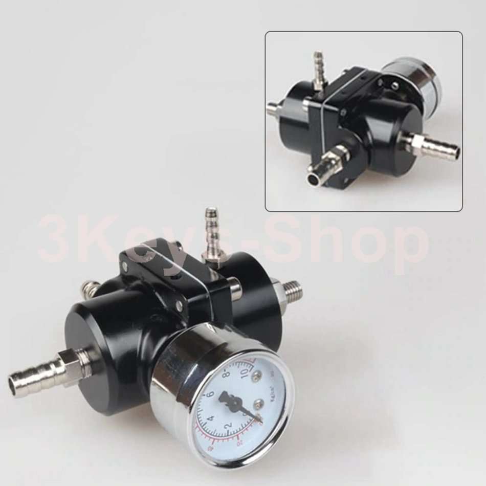 Auto Fuel Pressure Regulator With Gauge Adjustable Oil Pressure Regulator Stable Universal