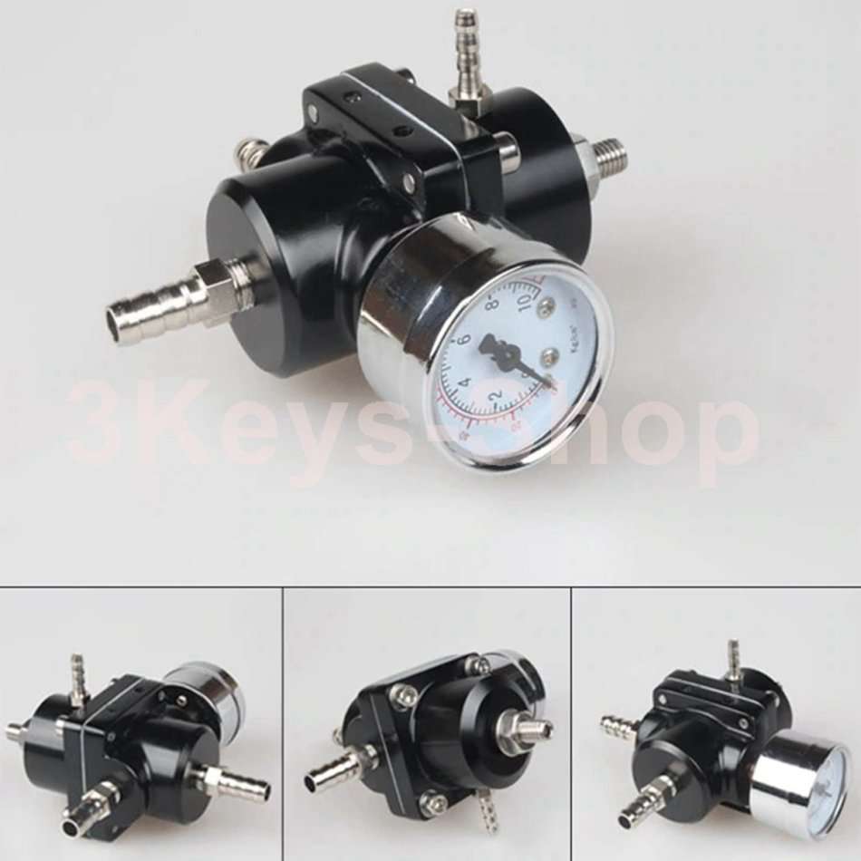 Auto Fuel Pressure Regulator With Gauge Adjustable Oil Pressure Regulator Stable Universal