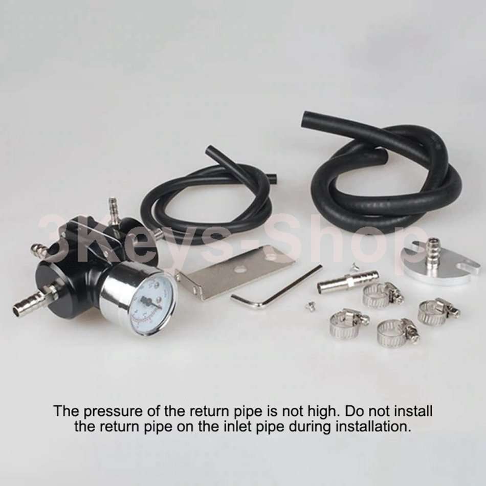 Auto Fuel Pressure Regulator With Gauge Adjustable Oil Pressure Regulator Stable Universal