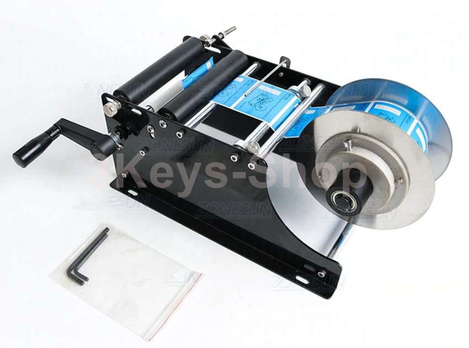 Manual Labeling Machine, Round Bottle Sticker Label Machine Labeler 30Times/Minute