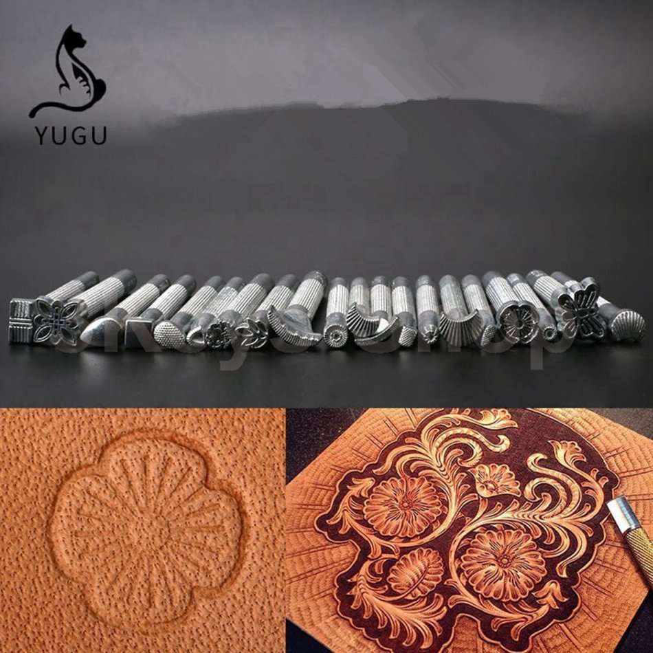 Leather engraved printing craft tool kit leather leather tool rack