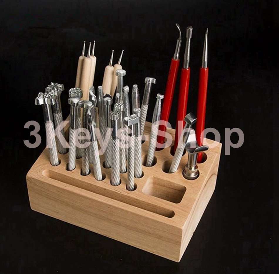 Leather engraved printing craft tool kit leather leather tool rack