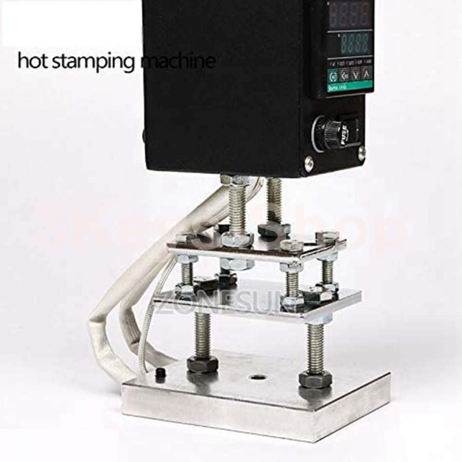 Handheld Hot Foil Stamping Heat Press Machine For Leather Skin Wood Paper Emboss Tool Custom Logo St