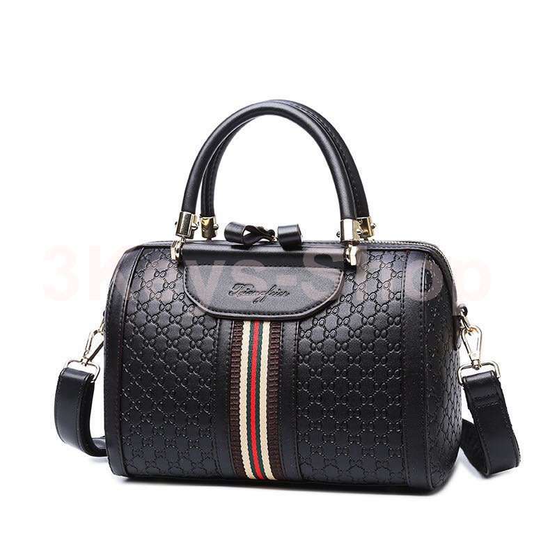 Vintage PU Leather Ladies HandBags Women Messenger Bags  Crossbody Shoulder Bag Boston Hand Bags