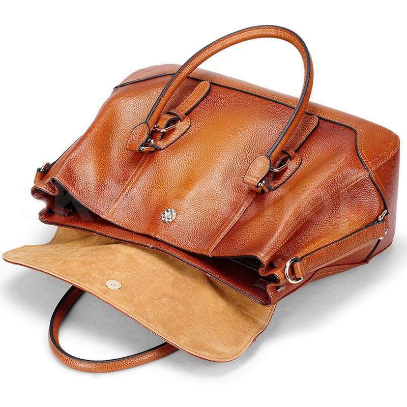 Women's Genuine Leather Purses and Handbags, Satchel Tote Shoulder Bag