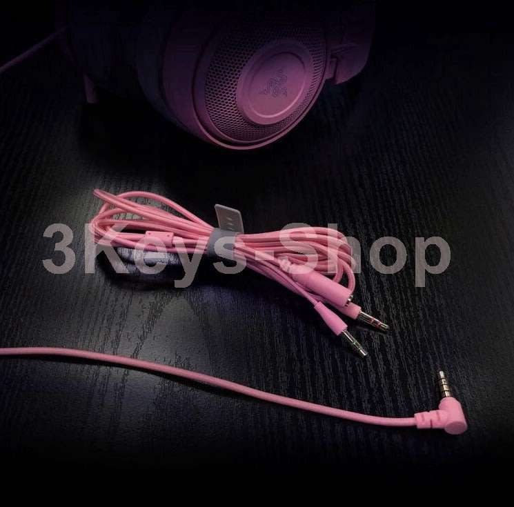 Razer Kraken Gaming Headset + Kitty Ears Bundle: Lightweight Aluminum Frame - Retractable Noise Canc