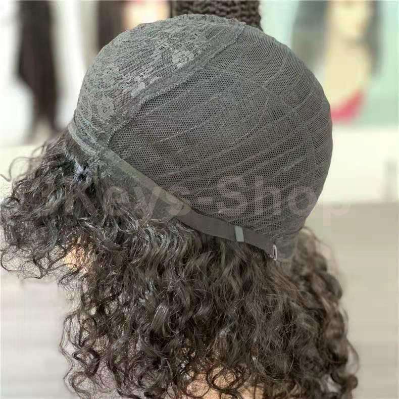 Short Curly Bob Wigs  Virgin Human Hair Non Lace Front Wigs Deep Curly Hair Full Ends 130% Density