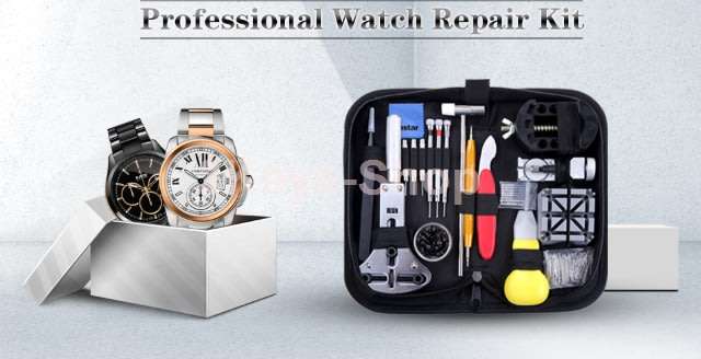 Watch Repair Kit, Watch Repair Tools Professional Spring Bar Tool Set, Watch Band Link Pin Tool Set