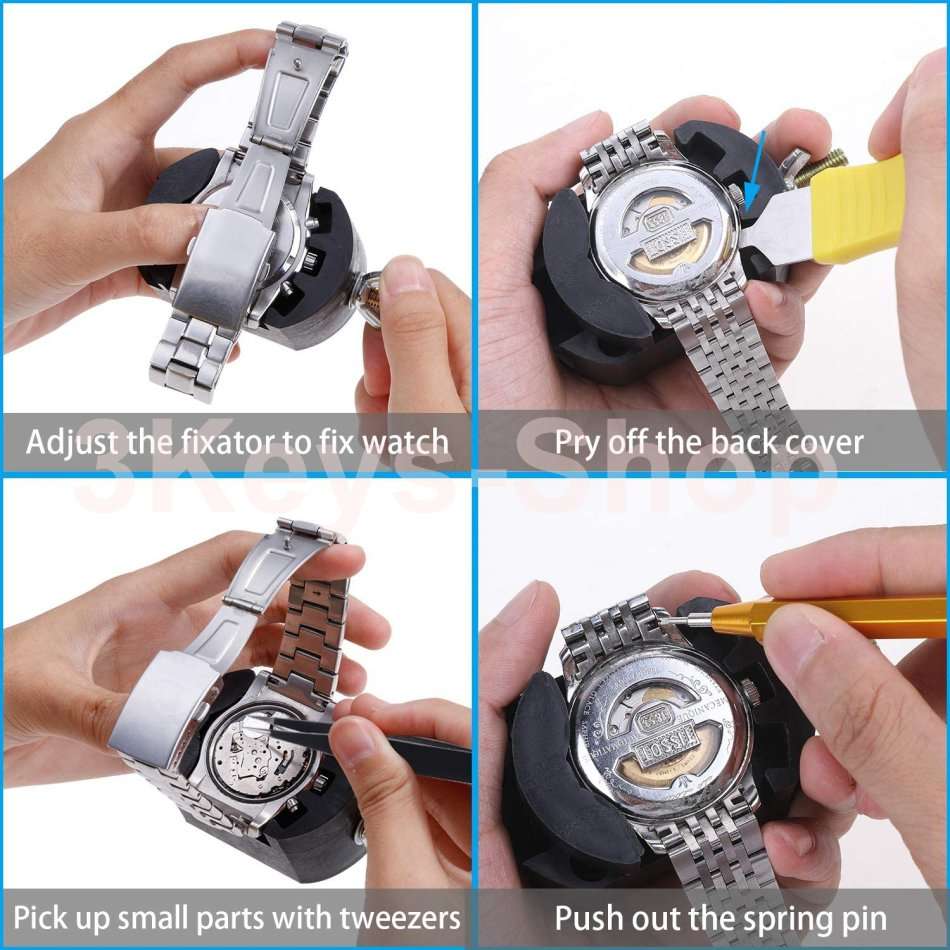 Watch Repair Kit, Watch Repair Tools Professional Spring Bar Tool Set, Watch Band Link Pin Tool Set