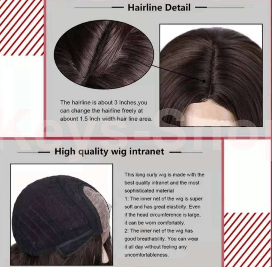 Long Blonde Curly Wavy Wigs Middle Part Ombre Blonde Natural Looking Long Thick Wavy Wig