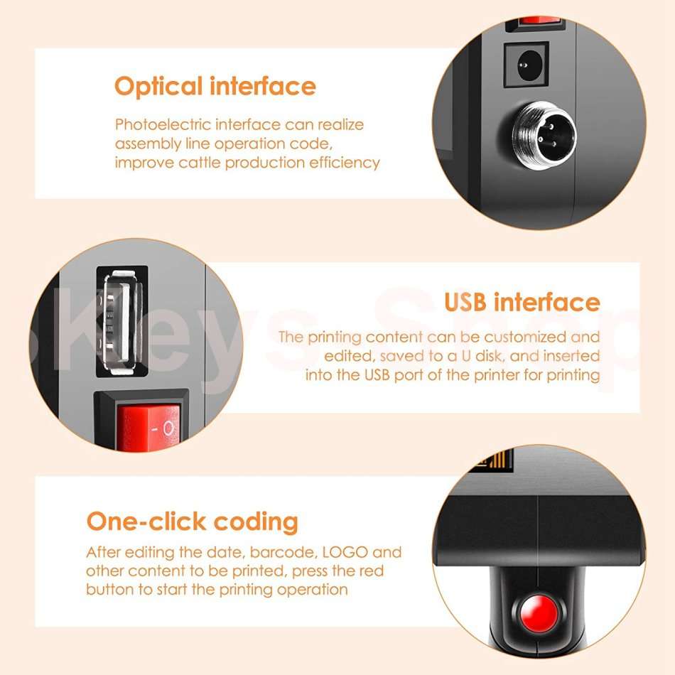 Portable Handheld Intelligent Inkjet Printer &Quick-Drying Inkjet for Barcode/Label/Logo/Code/Variab