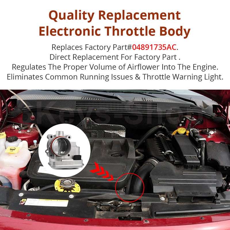 Electronic Throttle Body For Dodge Avenger Caliber Journey Chrysler 200 Sebring Jeep Compass Patriot