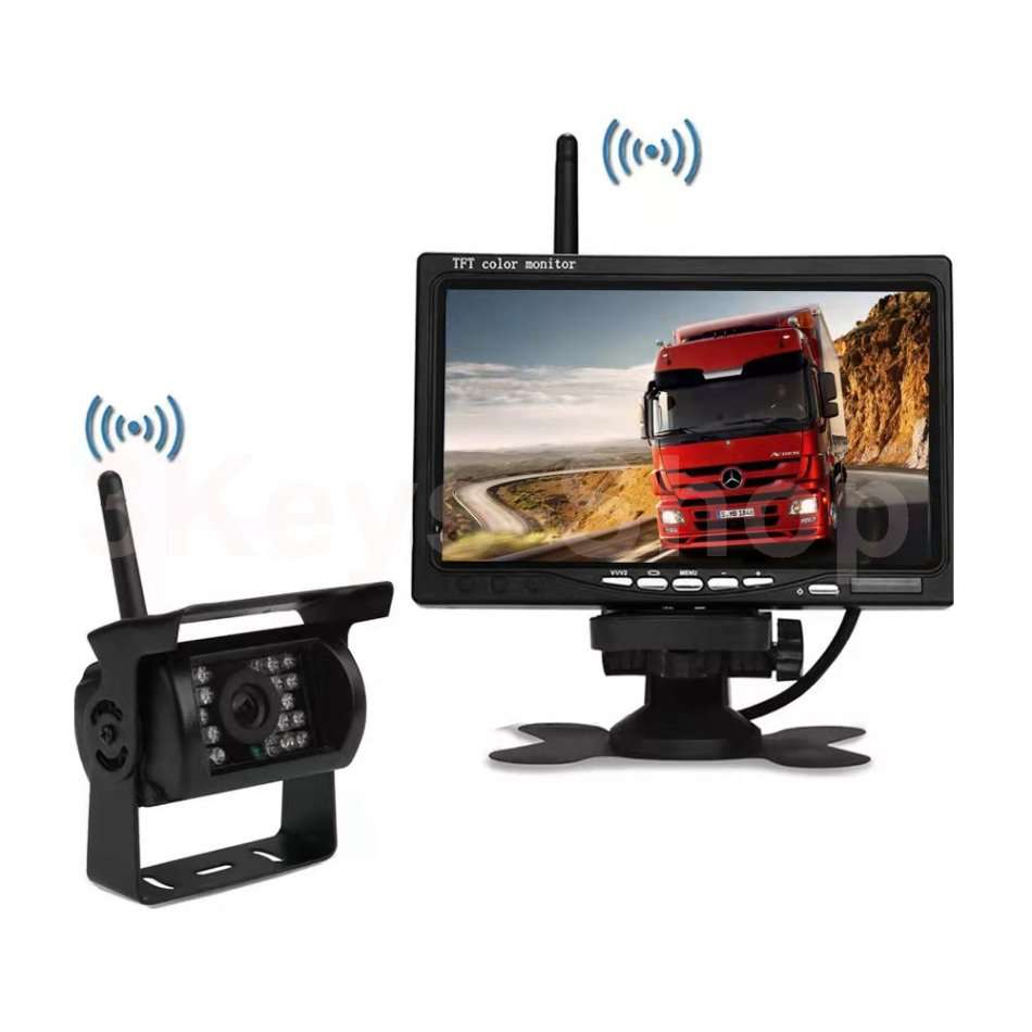 Wireless Car Backup Camera and Monitor Kit, Waterproof Night Vision Wireless Rear View Camera 7 Inch