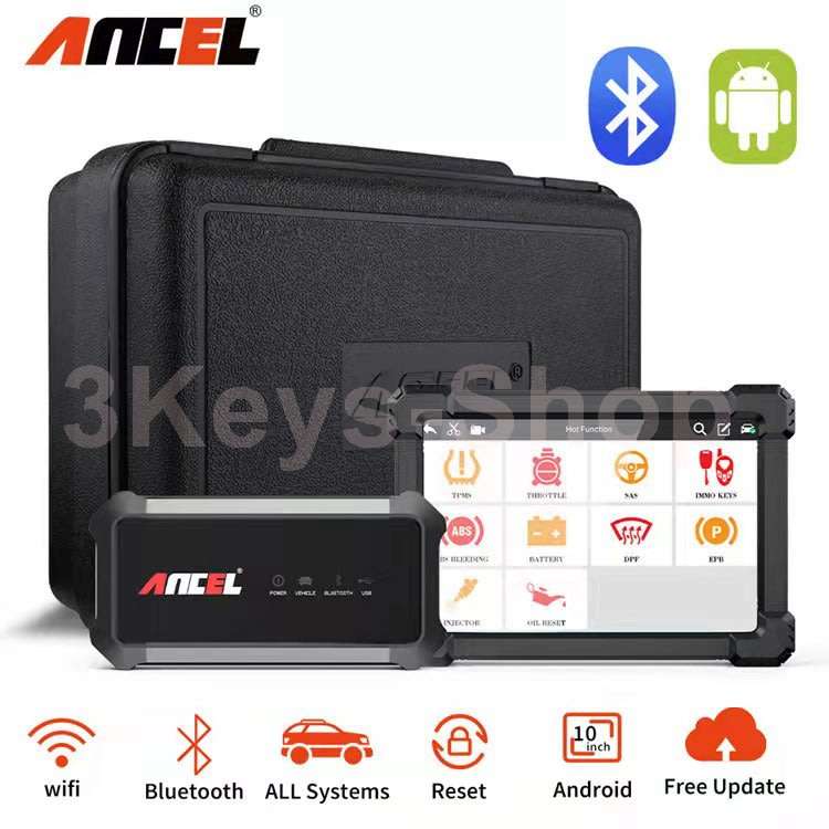 ANCEL X7 Professional OBD2 Scanner TPMS DPF EPB Oil Full System Print Report Engine Scan OBD 2 Car T