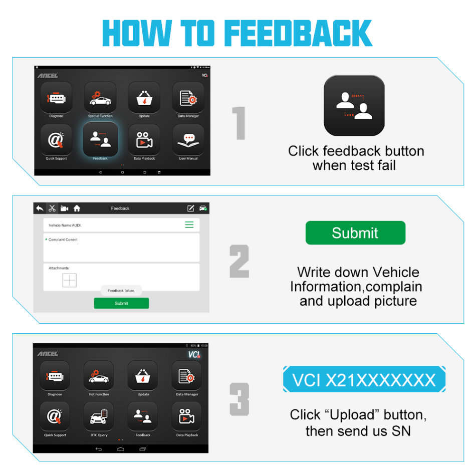 ANCEL X7 Professional OBD2 Scanner TPMS DPF EPB Oil Full System Print Report Engine Scan OBD 2 Car T