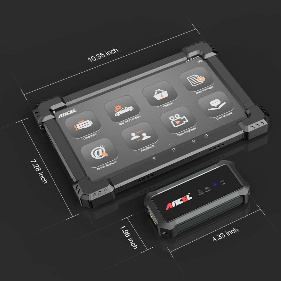 ANCEL X7 Professional OBD2 Scanner TPMS DPF EPB Oil Full System Print Report Engine Scan OBD 2 Car T