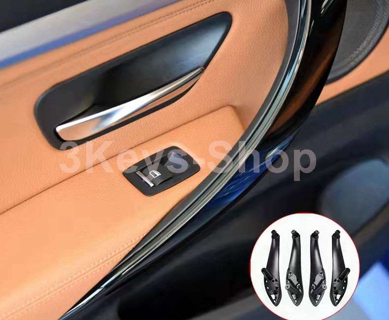 BMW 2012-2018 3 Series 320 328 330 335 & 2014-2017 4 Series Black Inner Door Pull Handles Kit Repla