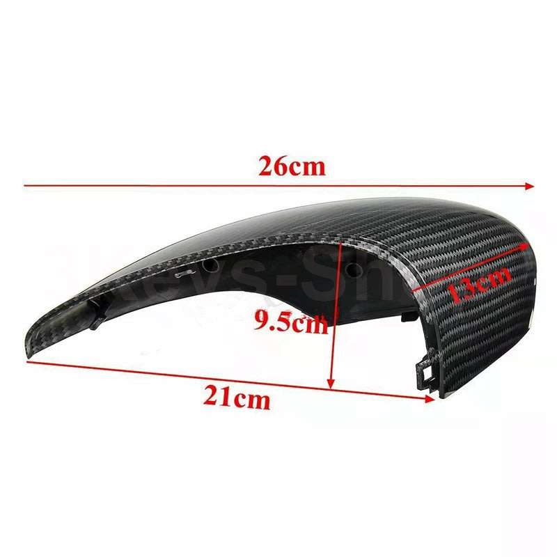 2 PCS Carbon Fibre Wing Door Rearview Mirror Cover for Ford for Fiesta MK7 2009 2010 2011 2012 2013