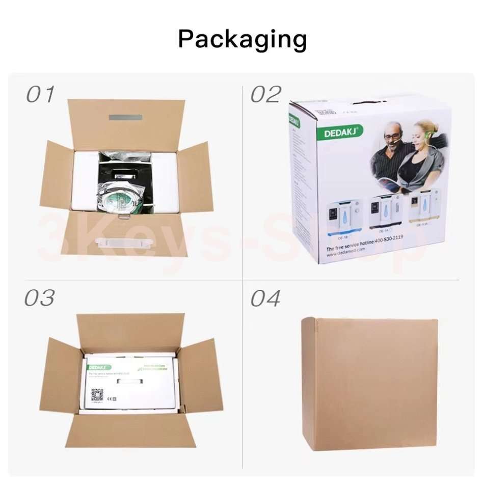 DEDAKJ Oxygene Concentrator Home Care Oxygene Machine 7L Portable Oxygen Concentrator HD LED Disp