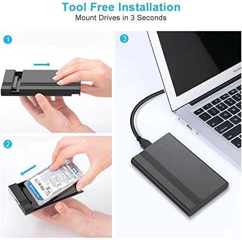 External 2.5 inch Sata USB HDD Case