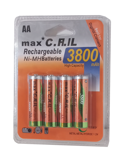 AA Rechargeable Batteries 4 Pack