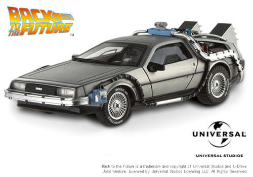 HOTWHEELS ELITE - BACK TO THE FUTURE TIME MACHINE #X5493