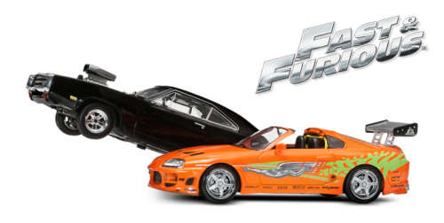 GREENLIGHT FAST & FURIOUS 1970 DODGE CHARGER 1995 TOYOTA SUPRA MK.IV DRAG #86250