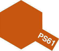 PS-61 METALLIC ORANGE POLYCARBONATE SPRAY 100ml.