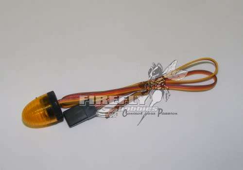 RC CRAWLER ACCESSORIES - BRIGHT LED LIGHT - YELLOW w/ 5 FLASHING MODES #AX-517Y